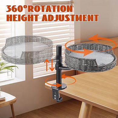 Adjustable Hammock Cat Desk Bed, 360° Rotating & Height Adjustable Desk Cat Nest