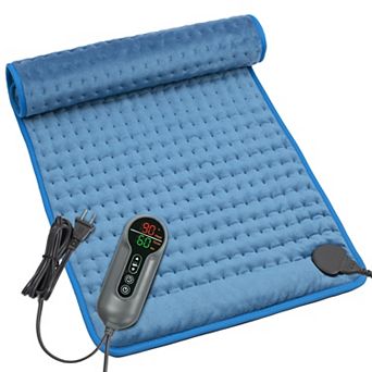 Electric Heating Pad for Back Pain and Cramps Relief, Moist Heat Pad, 24''x12''
