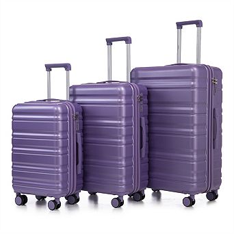 20"/24"/28" 3 Pcs/Set ABS Spinner Wheel Luggage - Carry On Suitcase, Combination Lock