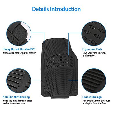 4-Piece Heavy Duty Car Floor Mats