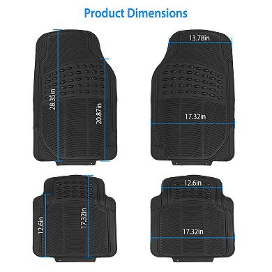 4-Piece Heavy Duty Car Floor Mats
