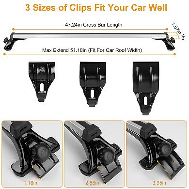 47.24” Universal Roof Rack Cross Bar