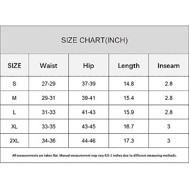 Charmo Women Quick Dry Elastic Waist Drawstring Swim Shorts with Liner