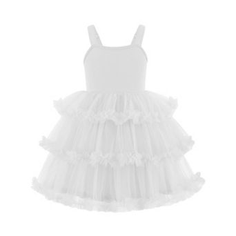 Arshiner Toddler Girls Tulle Dress Tiered Ruffle Fluffy Spaghetti Straps Tutu Dresses Summer Clothes