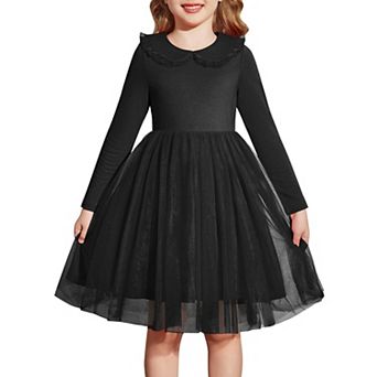 Arshiner Toddler Tutu Dres Girls Long Sleeve Xmas Holiday Birthday Party Tulle Dresses