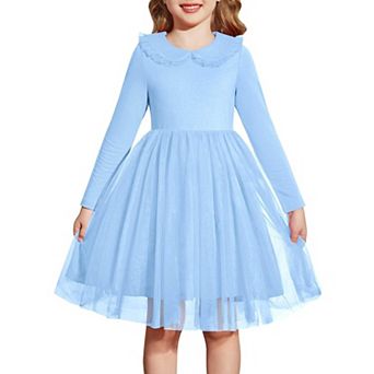 Arshiner Toddler Tutu Dres Girls Long Sleeve Xmas Holiday Birthday Party Tulle Dresses