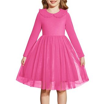 Arshiner Toddler Tutu Dres Girls Long Sleeve Xmas Holiday Birthday Party Tulle Dresses