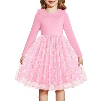 Arshiner Toddler Tutu Dres Girls Long Sleeve Xmas Holiday Birthday Party Tulle Dresses