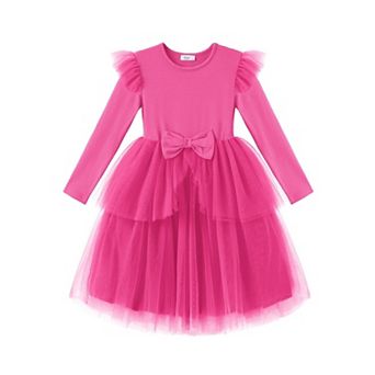 Arshiner Toddler Princess Dress Tutu Tulle Holiday Long Sleeve Party Birthday Princess Dresses