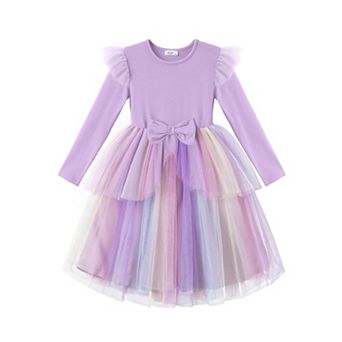 Arshiner Toddler Princess Dress Tutu Tulle Holiday Long Sleeve Party Birthday Princess Dresses