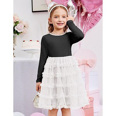 toddler winter dress Blueberi Boulevard and Little Girls Fit-and-Flare Deer Glitter Tulle Size Bust Waist Length cm inch cm inch cm inch 0 Young Girls Sweater Dresses |