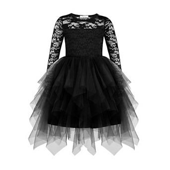 Arshiner Toddler Girls Dress Kids Fall Halloween Formal Party Tutu Tulle Dresses