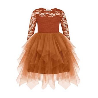 Arshiner Toddler Girls Dress Kids Fall Halloween Formal Party Tutu Tulle Dresses