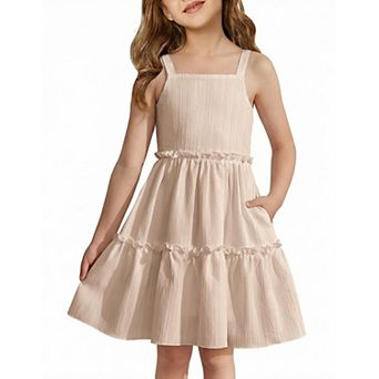 Arshiner Toddler Spaghetti Strap Dress And Dress Girls Summer Dresses Kids Beach Boho Sund