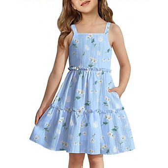 Arshiner Toddler Spaghetti Strap Dress And Dress Girls Summer Dresses Kids Beach Boho Sund