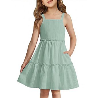 Arshiner Toddler Spaghetti Strap Dress And Dress Girls Summer Dresses Kids Beach Boho Sund