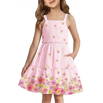 Arshiner Toddler Spaghetti Strap Dress And Dress Girls Summer Dresses Kids Beach Boho Sund