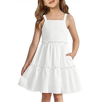 Arshiner Toddler Spaghetti Strap Dress And Dress Girls Summer Dresses Kids Beach Boho Sund