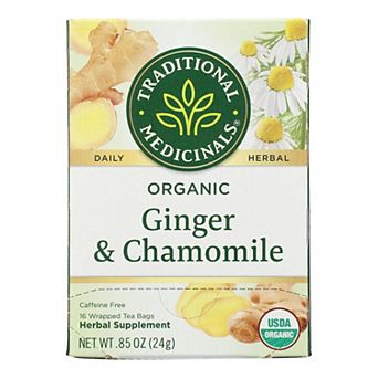 Traditional Medicinals Organic Golden Ginger Tea - Case Of 6 - 16 Bags