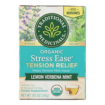 Traditional Medicinals Relaxation Tea - Stress Ease Cinnamon - Case Of 6 - 16 Bags