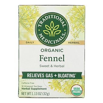 Traditional Medicinals Organic Herbal Tea - Fennel - Case Of 6 - 16 Bags