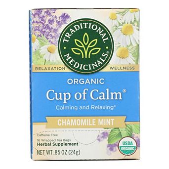 Traditional Medicinals Organic Easy Now Herbal Tea - 16 Tea Bags - Case Of 6