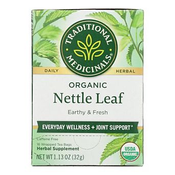Traditional Medicinals Organic Nettle Leaf Herbal Tea - 16 Tea Bags - Case Of 6