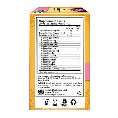 Yogi Immune Support Herbal Tea Echinacea - 16 Tea Bags - Case Of 6
