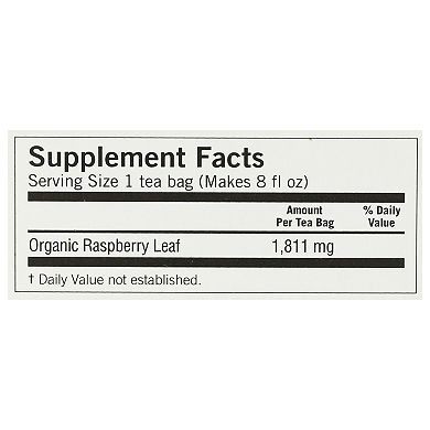 Yogi Organic Woman'S Herbal Tea Raspberry Leaf - 16 Tea Bags - Case Of 6