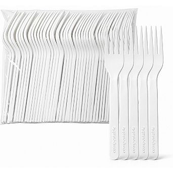 Durable disposable dining forks