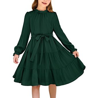 Arshiner Christmas Dress Girls Long Sleeve Fall Party Wedding Fancy Boho Dresses