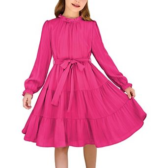 Arshiner Christmas Dress Girls Long Sleeve Fall Party Wedding Fancy Boho Dresses