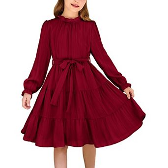 Arshiner Christmas Dress Girls Long Sleeve Fall Party Wedding Fancy Boho Dresses