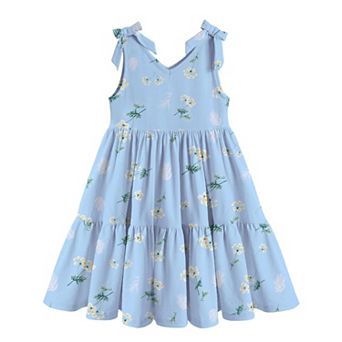Arshiner Summer Dresses For Girls Little Girls Casual Beach Party Bowknot Sling Sundress Toddler