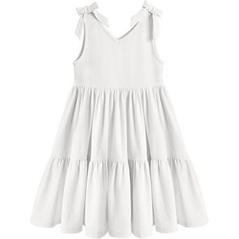 Arshiner Summer Dresses For Girls Little Girls Casual Beach Party Bowknot Sling Sundress Toddler