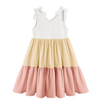 Arshiner Summer Dresses For Girls Little Girls Casual Beach Party Bowknot Sling Sundress Toddler