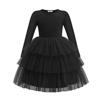 Arshiner Toddler Girls Tutu Dresses Long Sleeve Cute Party Tulle Dress