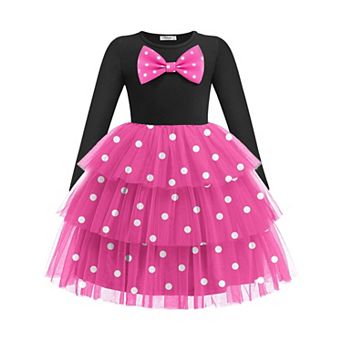 Arshiner Toddler Girls Tutu Dresses Long Sleeve Cute Party Tulle Dress