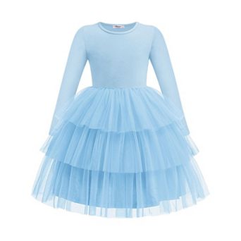 Arshiner Toddler Girls Tutu Dresses Long Sleeve Cute Party Tulle Dress