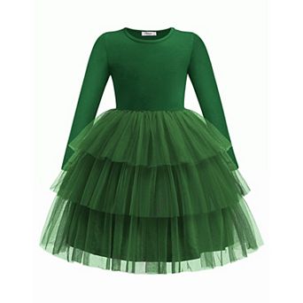 Arshiner Toddler Girls Tutu Dresses Long Sleeve Cute Party Tulle Dress