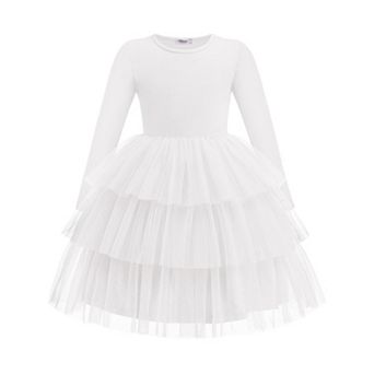Arshiner Toddler Girls Tutu Dresses Long Sleeve Cute Party Tulle Dress