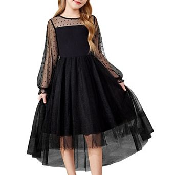 Arshiner Girls Formal Dresses Fall Long Sleeve Daddy Daughter Dance Dress Tween