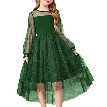 Arshiner Girls Formal Dresses Fall Long Sleeve Daddy Daughter Dance Dress Tween