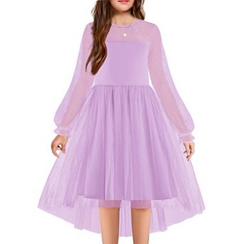 Arshiner Girls Formal Dresses Fall Long Sleeve Daddy Daughter Dance Dress Tween