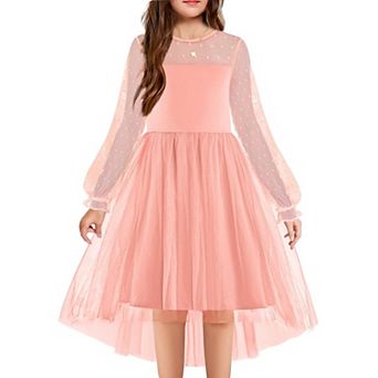 Arshiner Girls Formal Dresses Fall Long Sleeve Daddy Daughter Dance Dress Tween