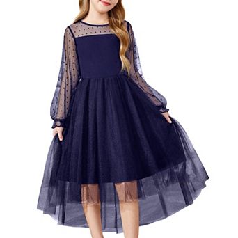 Arshiner Girls Formal Dresses Fall Long Sleeve Daddy Daughter Dance Dress Tween