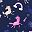 Navy Unicorn Print