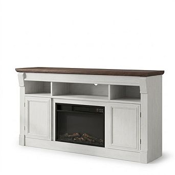 Fireplace TV Stand for 65 Inch TV, Modern Farmhouse Entertainment Center with 30'' Electric