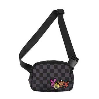 Five Nights at Freddy's Checkered Belt Bag with Character Icons