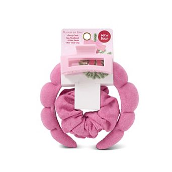 MAISON DE BASE Terry Headband, Hair Tie & Clip Set